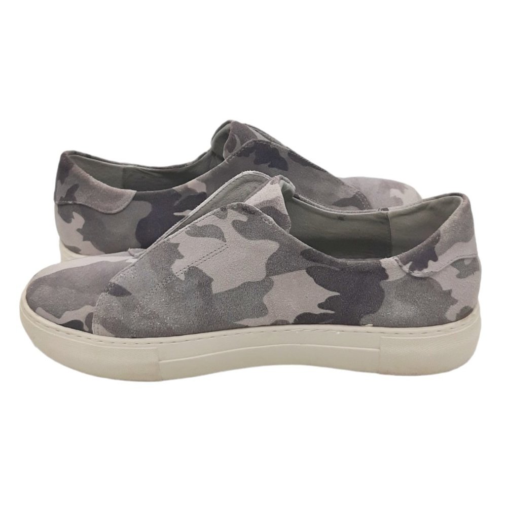 J/Slides NYC Gray Camo Suede Slip On Platform Sneakers SZ 10 - Picture 8 of 12